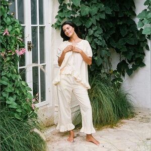 Piyama Sophie Sleep Pants - gingham yellow NWT